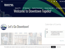 Tablet Screenshot of downtowntopekainc.com